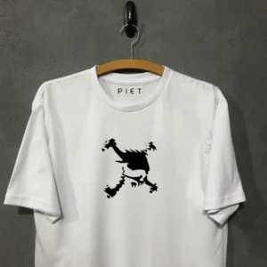 Camiseta X Piet Skull Bone Masculina  Branca