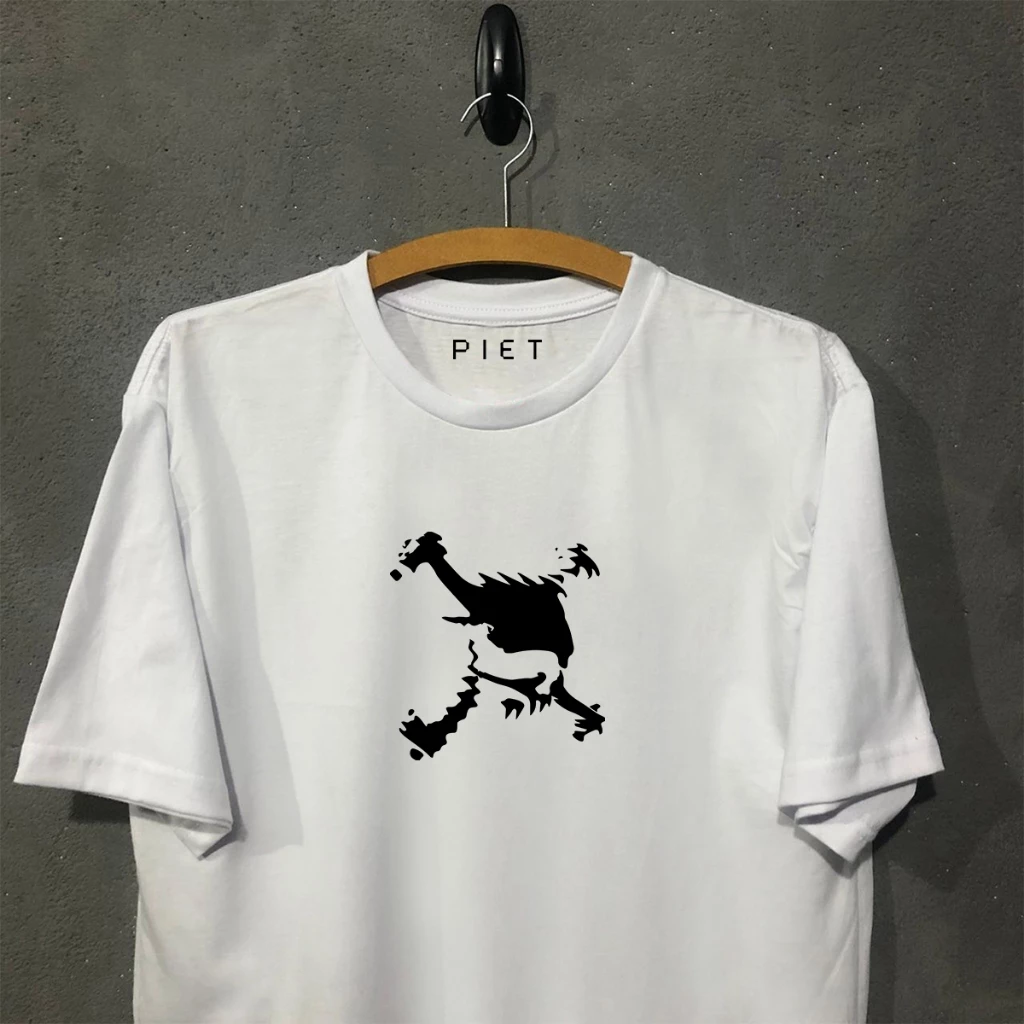 Camiseta X Piet Skull Bone Masculina Branca