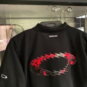 Polo Static Masculina Preta - Logo Vermelho