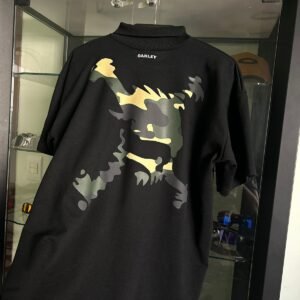 Polo Skull Militar Masculina Preta