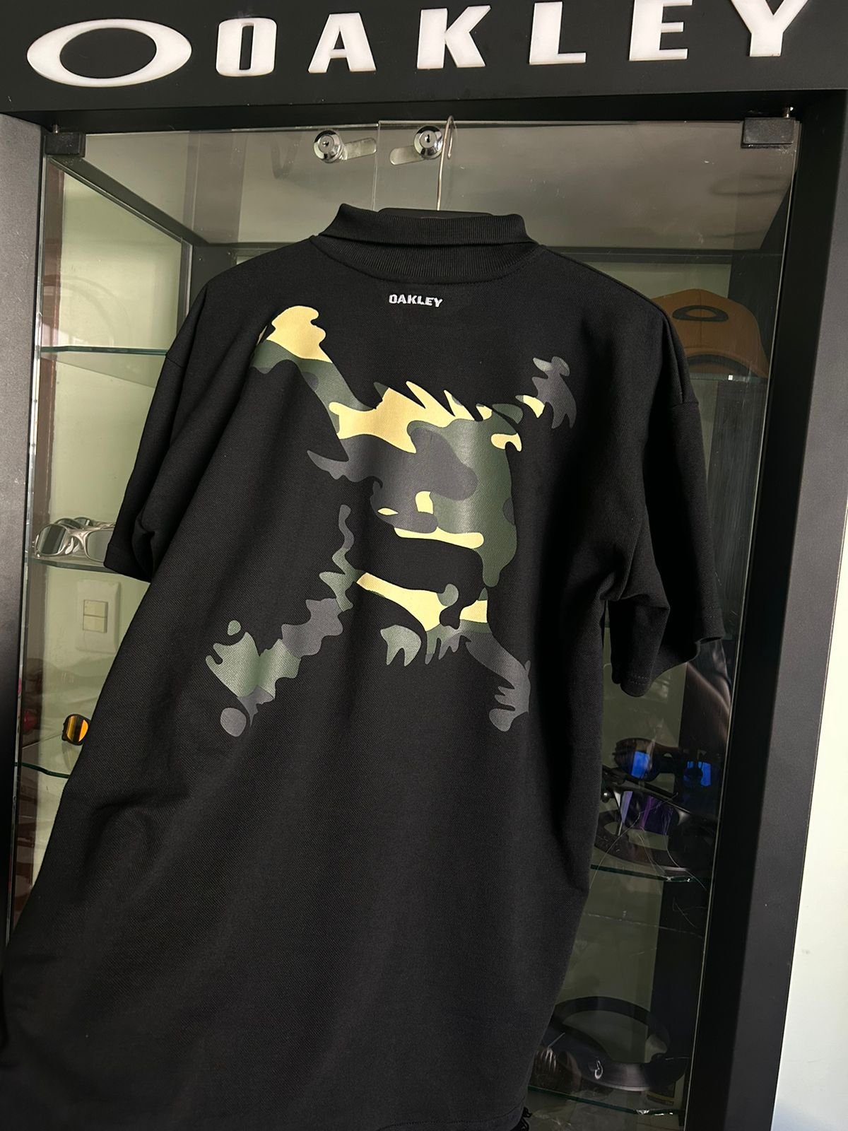 Polo Skull Militar Masculina Preta