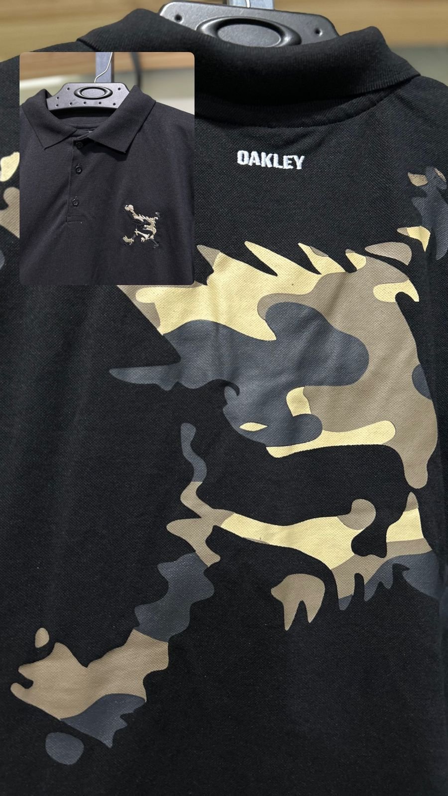 Polo Skull Militar Masculina Preta - Imagem 3