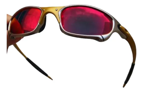 Óculos de Sol Juliet 24k Lente Dark Ruby Pinada Premium - Imagem 4