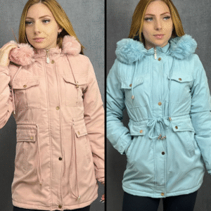 Parka Feminina Peluciada – Capuz Removível com Pelo