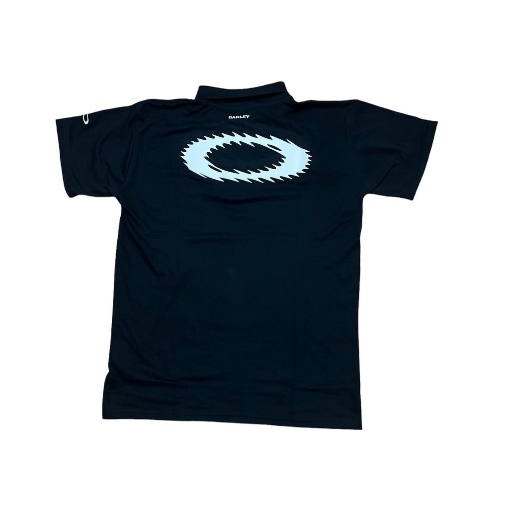 Polo Static Masculina Preta Logo Azul - Imagem 3