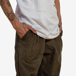 Calça Corte Reto Cotelê Masculina