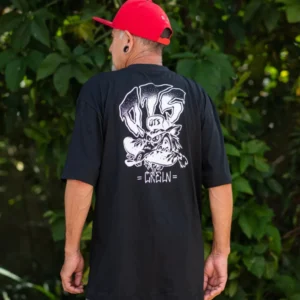 Camista Oversized Estampa Frente e Costas QTS CREW