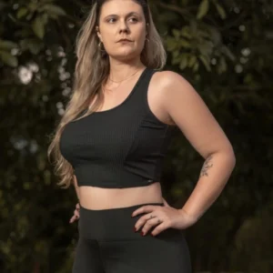 Cropped Premium Feminino QTS CREW Preto