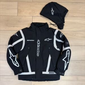 Jaqueta Impermeável Alpinestars Preto e Branco – Forrada