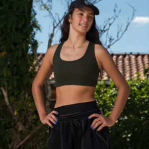 Top Liberdade QTS Crew - Malha Canelada