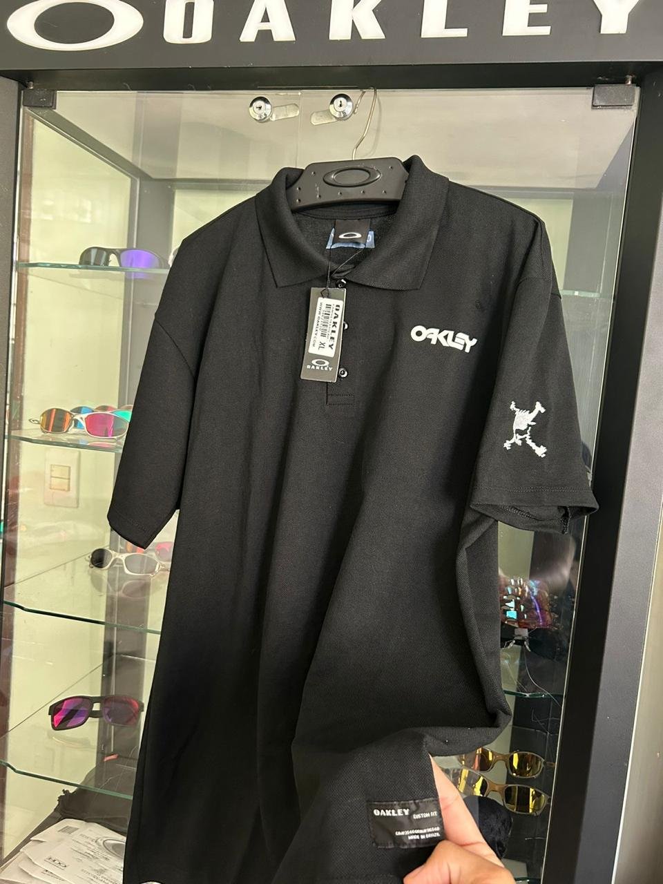 Polo Skull Masculina Preta - Imagem 3