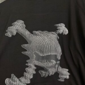 Camiseta Preta Skull 3D