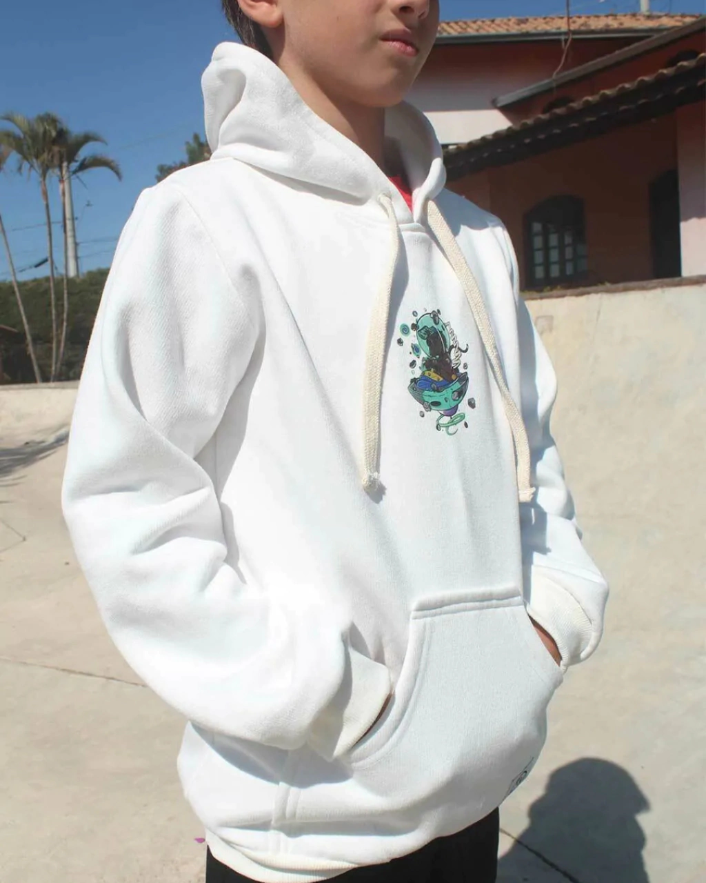 Blusa de Moletom Infantil QTS CREW - 100% Algodão - Imagem 7