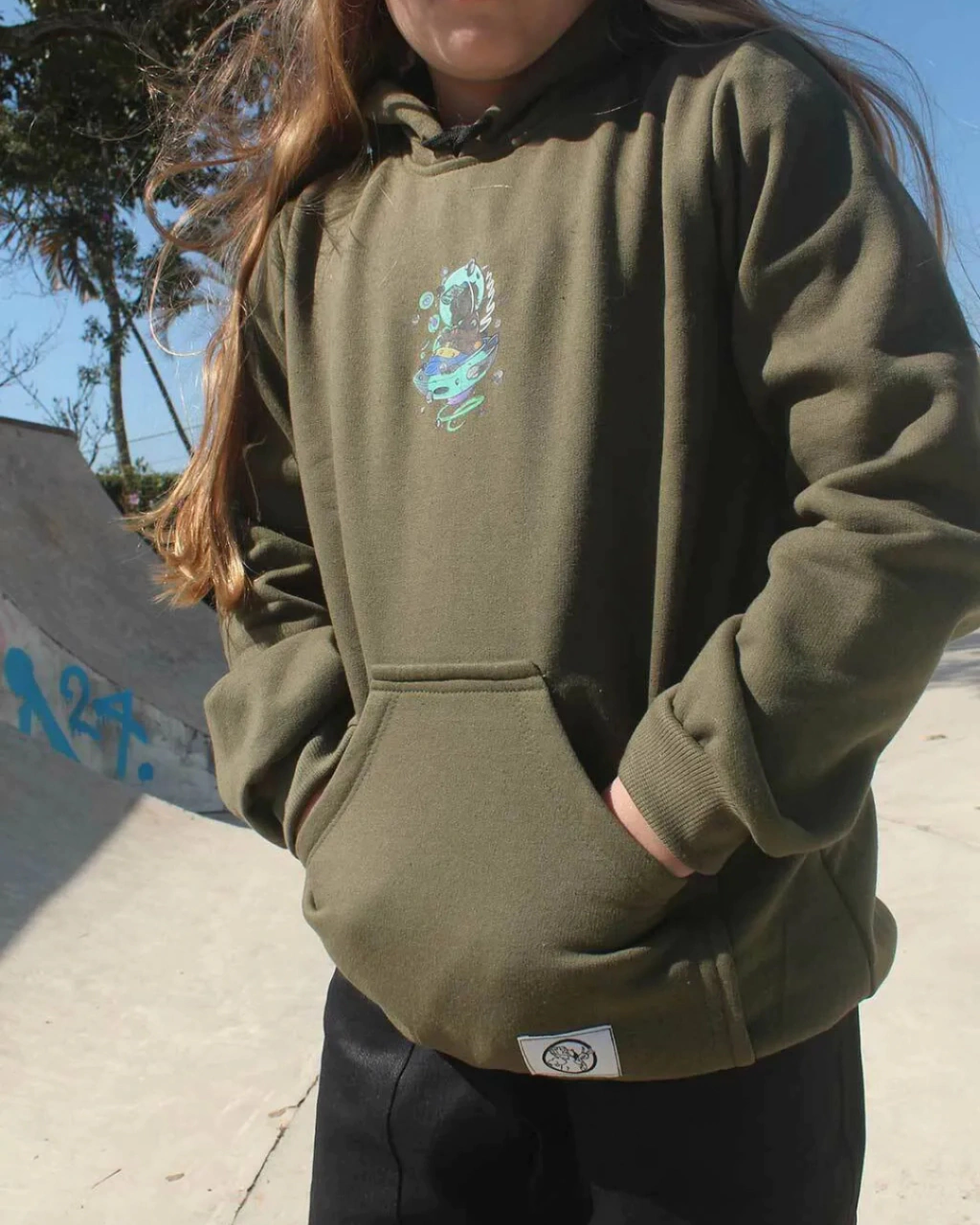 Blusa de Moletom Infantil QTS CREW - 100% Algodão - Imagem 4