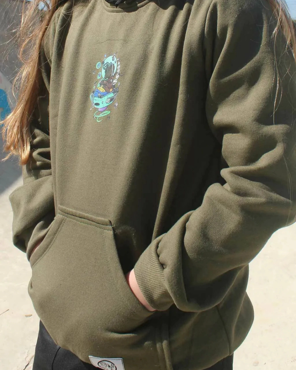 Blusa de Moletom Infantil QTS CREW - 100% Algodão - Imagem 3