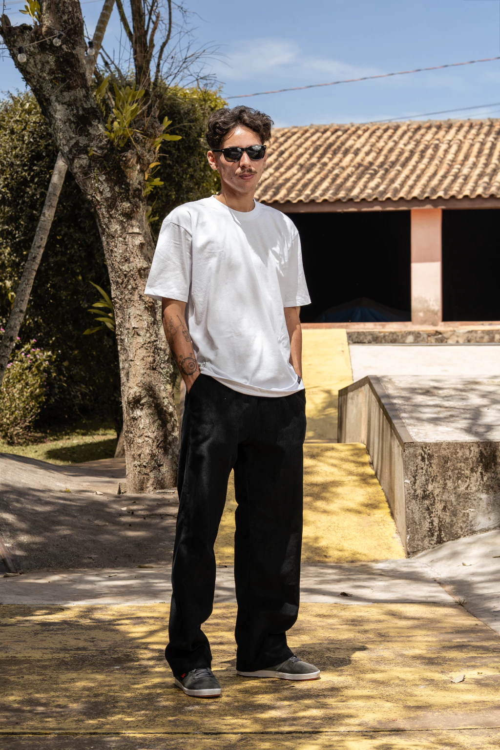 Calça Corte Reto Cotelê Masculina QTS - Imagem 4