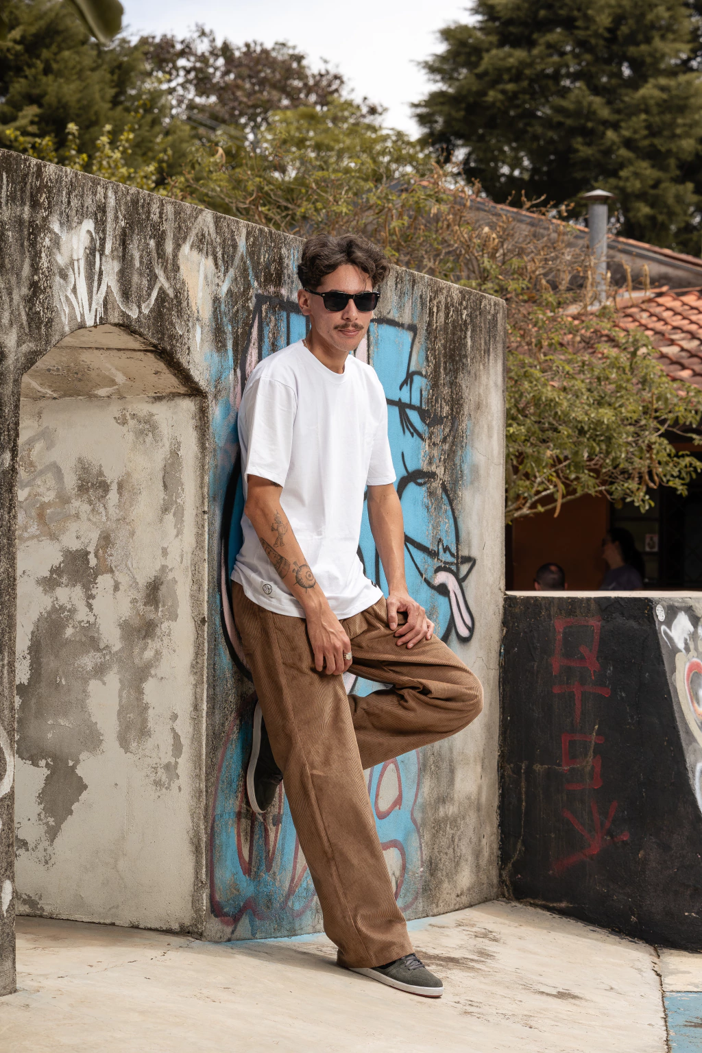 Calça Corte Reto Cotelê Masculina QTS - Imagem 3