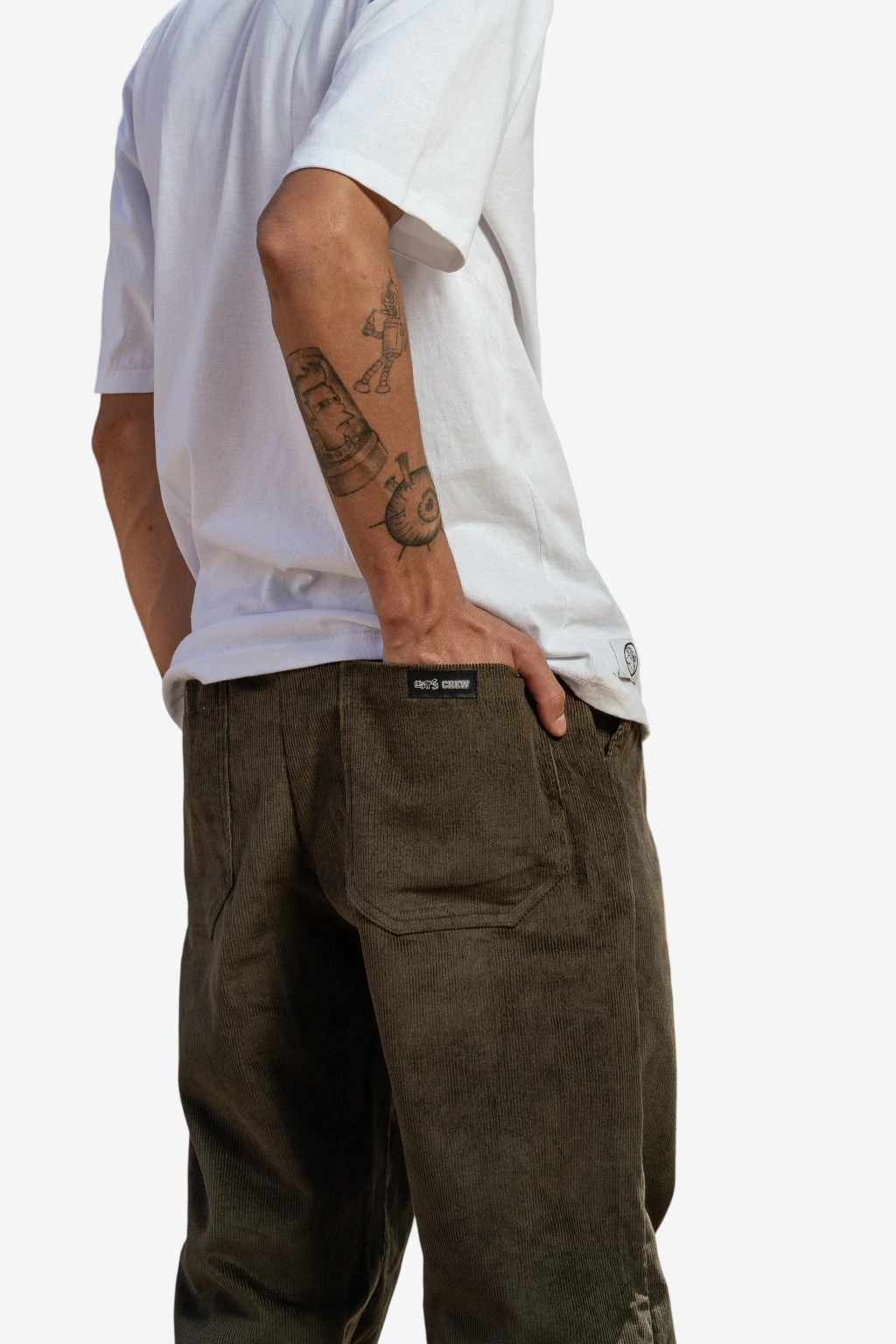 Calça Corte Reto Cotelê Masculina QTS - Imagem 12
