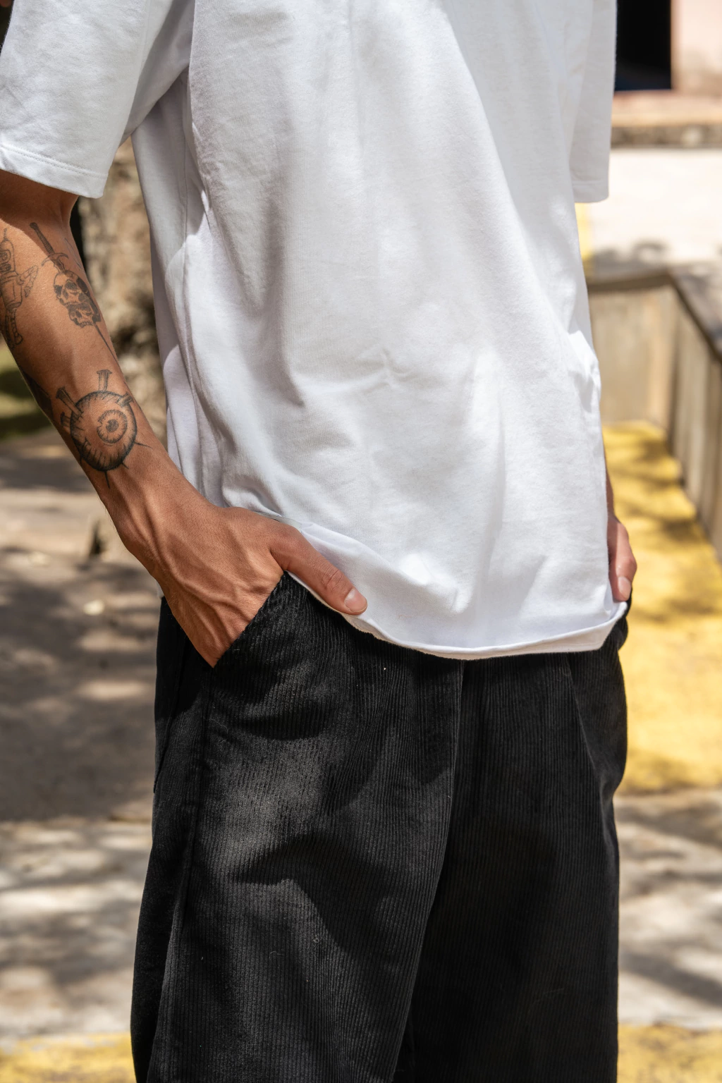Calça Corte Reto Cotelê Masculina QTS - Imagem 9