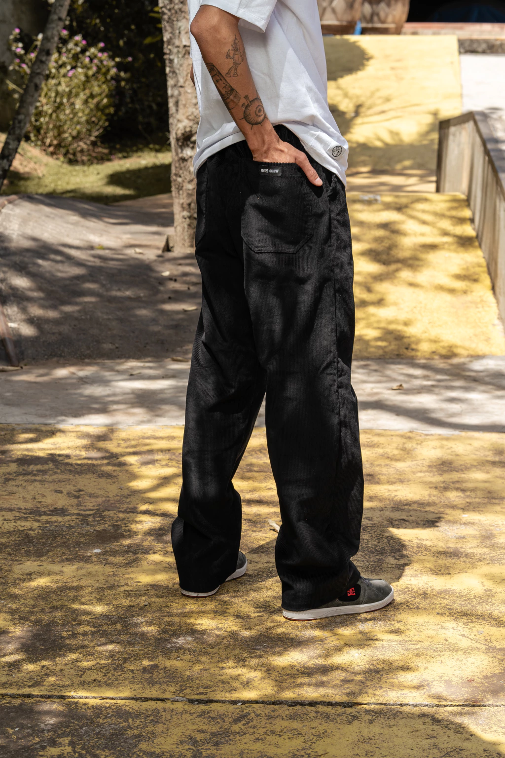 Calça Corte Reto Cotelê Masculina QTS - Imagem 8