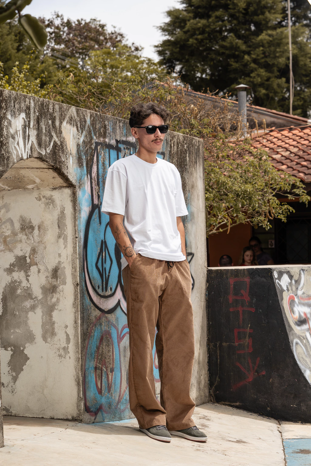 Calça Corte Reto Cotelê Masculina QTS - Imagem 5