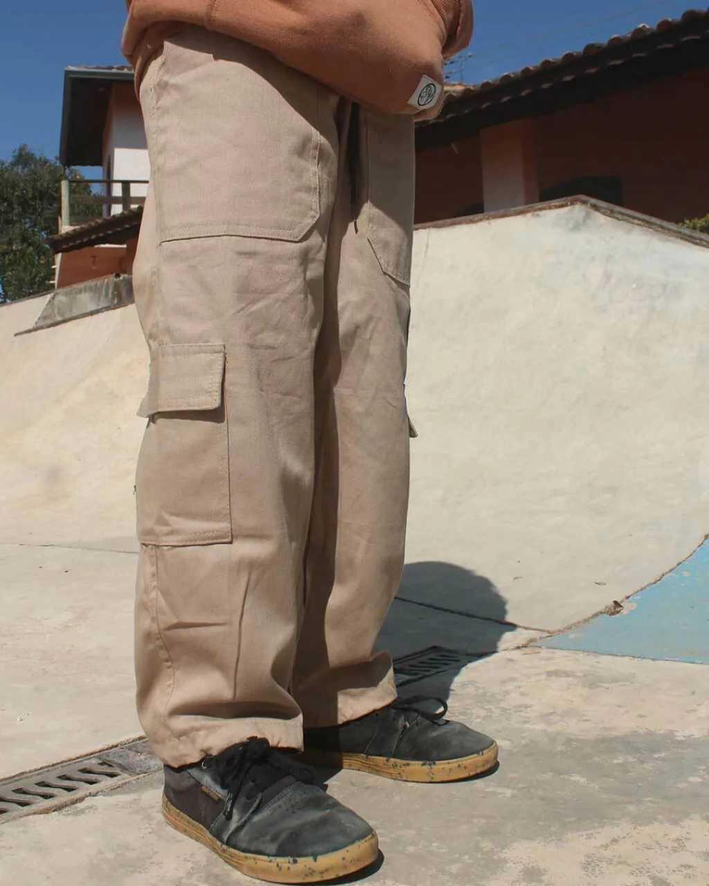 Calça Cargo Infantil Sarja QTS Crew - Logomarca (Preto/Verde/Branca) - Imagem 9