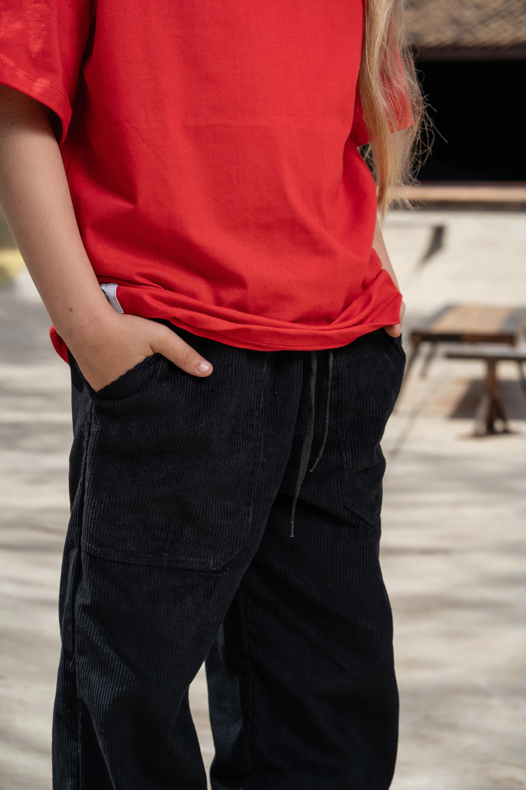 Calça Infantil Tradicional QTS CREW - Veludo Cotelê - Imagem 7