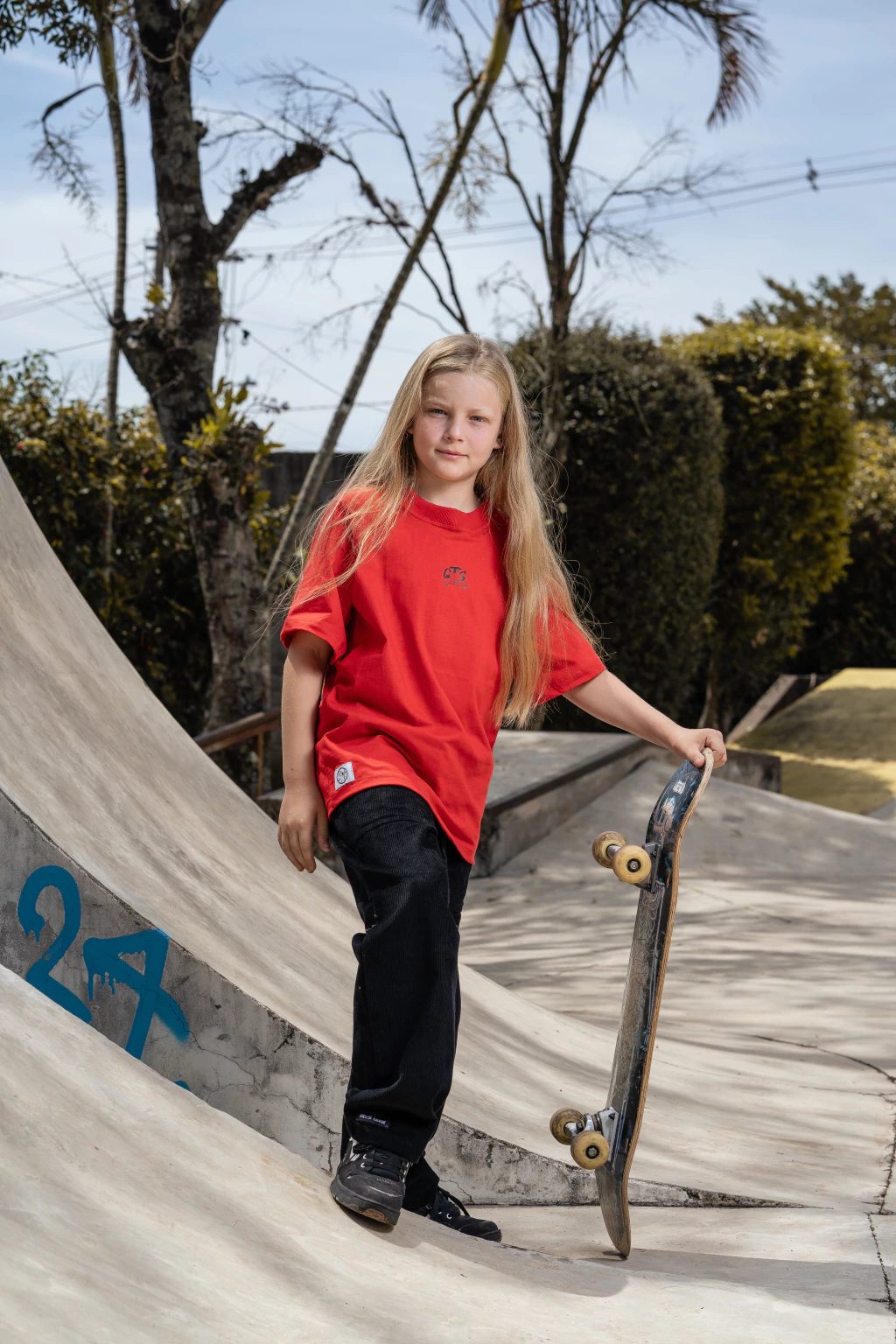 Calça Infantil Tradicional QTS CREW - Veludo Cotelê - Imagem 3