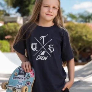 Camiseta Infantil Manga Curta QTS - 100% Algodão