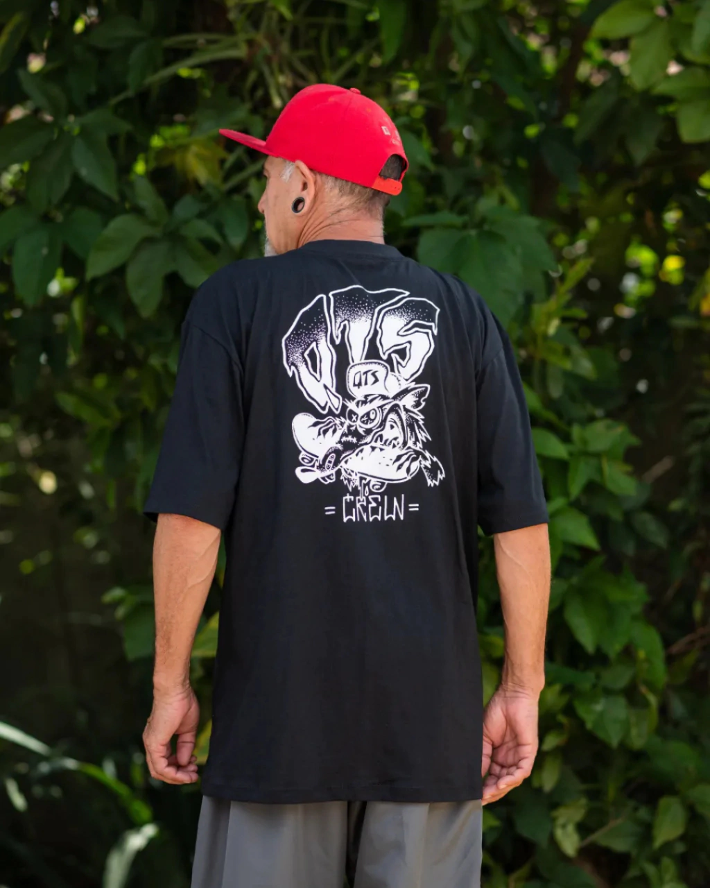Camista Oversized Estampa Frente e Costas QTS CREW
