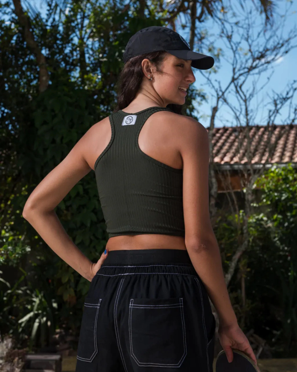 Cropped Premium Feminino QTS CREW Preto - Imagem 3