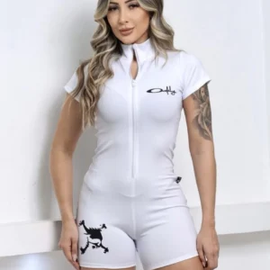 Macaquinho Skull Branco
