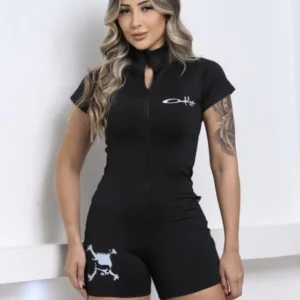 Macaquinho Skull Preto