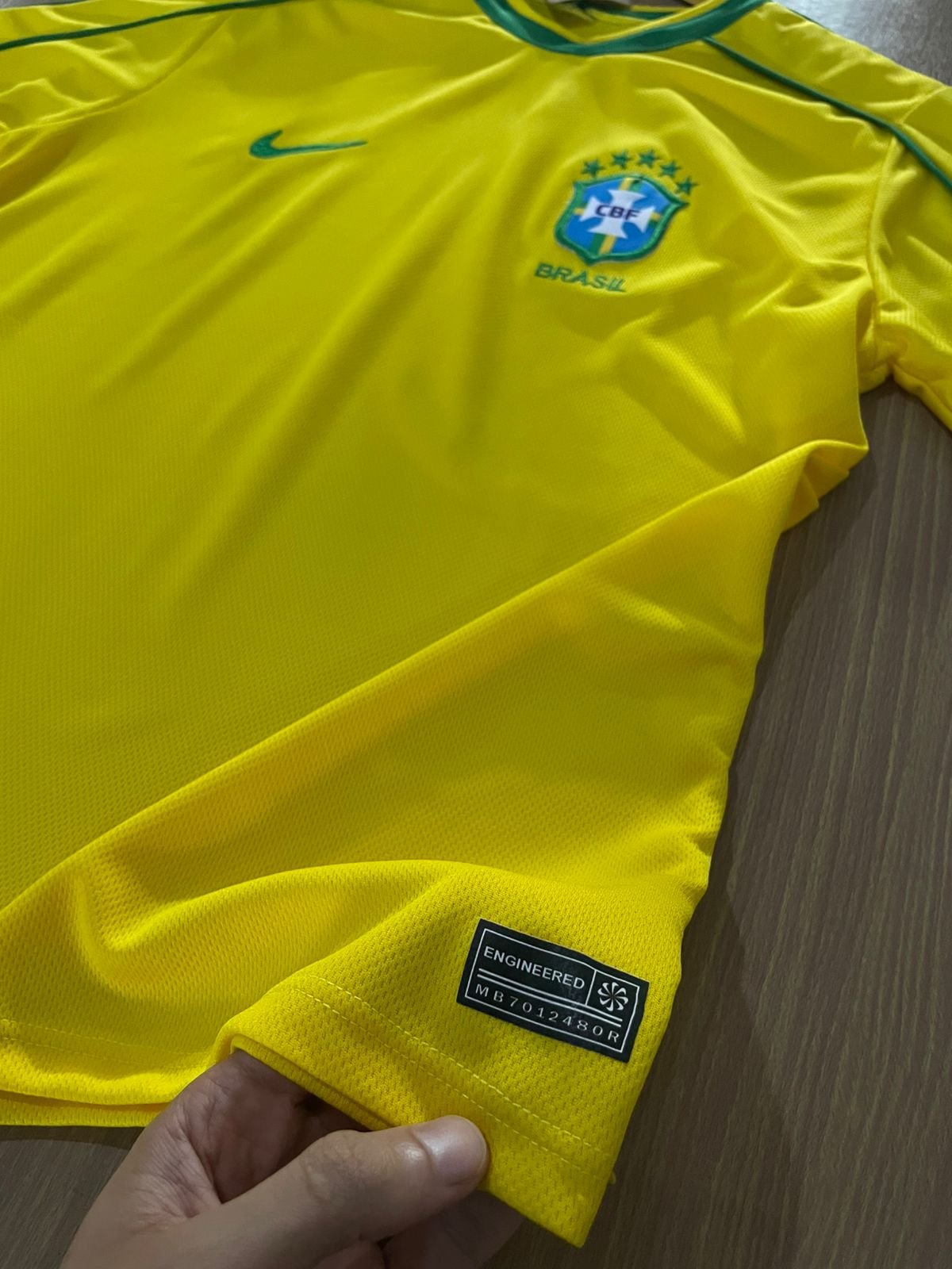 Camiseta da Seleção Brasileira Dry Fit Amarela Unissex - Imagem 9