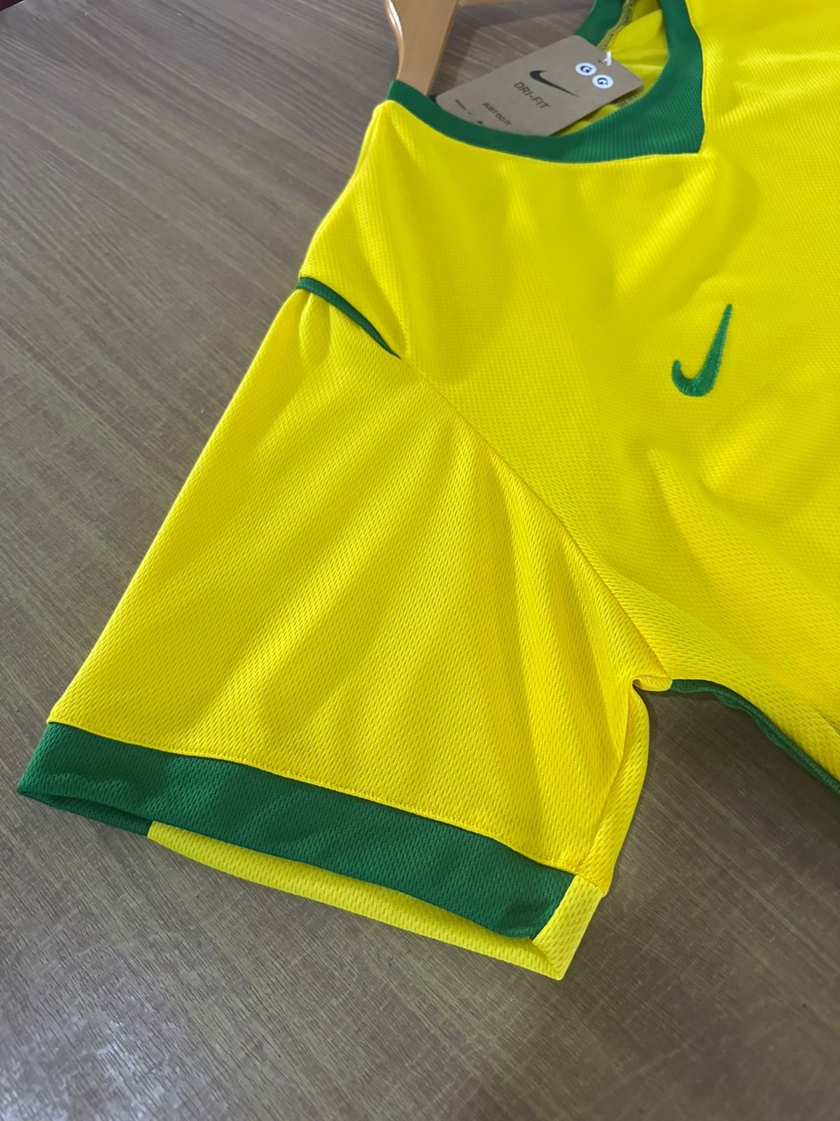 Camiseta da Seleção Brasileira Dry Fit Amarela Unissex - Imagem 12