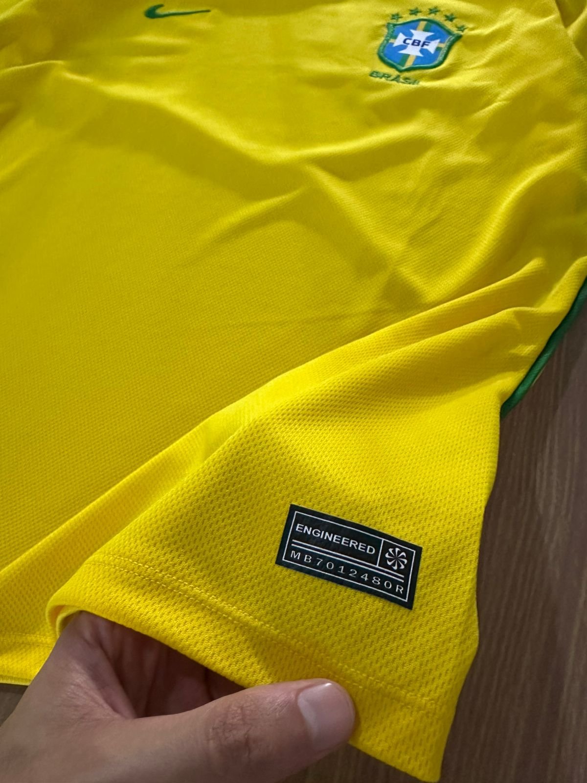 Camiseta da Seleção Brasileira Dry Fit Amarela Unissex - Imagem 10